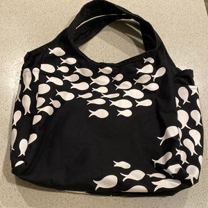 Fighting Eel fishy print tote bag